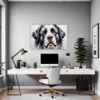 Newfoundland Dog Artwork Office Demo
