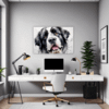 Newfoundland Dog Artwork Office Demo