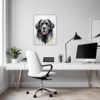 Newfoundland Dog Artwork Office Demo