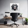 Newfoundland Dog Artwork Office Demo