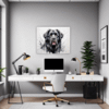Newfoundland Dog Artwork Office Demo