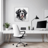 Newfoundland Dog Artwork Office Demo