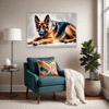 Noble German Shepherd Living Room Demo