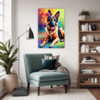 Noble German Shepherd Living Room Demo