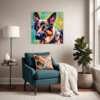 Noble German Shepherd Living Room Demo