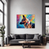 Noble German Shepherd Living Room Demo