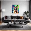 Noble German Shepherd Living Room Demo