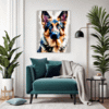 Noble German Shepherd Living Room Demo