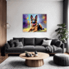 Noble German Shepherd Living Room Demo