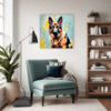 Noble German Shepherd Living Room Demo