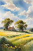 Open Plains with Grazing Herd and Dynamic Cloud Shadows