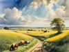 Open Plains with Grazing Herd and Dynamic Cloud Shadows