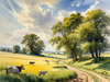 Open Plains with Grazing Herd and Dynamic Cloud Shadows