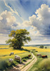 Open Plains with Grazing Herd and Dynamic Cloud Shadows