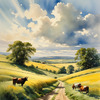 Open Plains with Grazing Herd and Dynamic Cloud Shadows