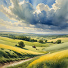 Open Plains with Grazing Herd and Dynamic Cloud Shadows