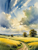 Open Plains with Grazing Herd and Dynamic Cloud Shadows