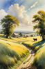 Open Plains with Grazing Herd and Dynamic Cloud Shadows