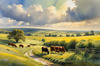 Open Plains with Grazing Herd and Dynamic Cloud Shadows