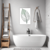 Ornate Calathea Leaf Bathroom Demo