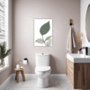 Ornate Calathea Leaf Bathroom Demo