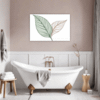 Ornate Calathea Leaf Bathroom Demo