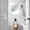 Ornate Calathea Leaf Bathroom Demo