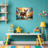 Passionate Abyssinian Cat Children's Room Demo