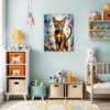 Passionate Abyssinian Cat Children's Room Demo
