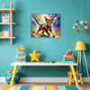 Passionate Abyssinian Cat Children's Room Demo
