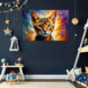 Passionate Abyssinian Cat Children's Room Demo