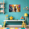 Passionate Abyssinian Cat Children's Room Demo