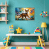 Passionate Abyssinian Cat Children's Room Demo