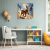 Passionate Abyssinian Cat Children's Room Demo