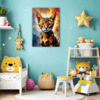Passionate Abyssinian Cat Children's Room Demo