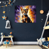 Passionate Abyssinian Cat Children's Room Demo