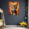 Passionate Abyssinian Cat Children's Room Demo