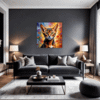 Passionate Abyssinian Cat Living Room Demo