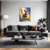 Passionate Abyssinian Cat Living Room Demo
