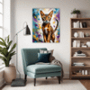 Passionate Abyssinian Cat Living Room Demo
