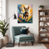 Passionate Abyssinian Cat Living Room Demo