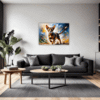 Passionate Abyssinian Cat Living Room Demo