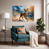Passionate Abyssinian Cat Living Room Demo