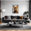 Passionate Abyssinian Cat Living Room Demo