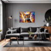 Passionate Abyssinian Cat Living Room Demo