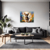 Passionate Abyssinian Cat Living Room Demo