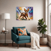Passionate Abyssinian Cat Living Room Demo