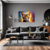 Passionate Abyssinian Cat Living Room Demo