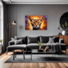 Passionate Abyssinian Cat Living Room Demo