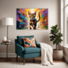Passionate Abyssinian Cat Living Room Demo
